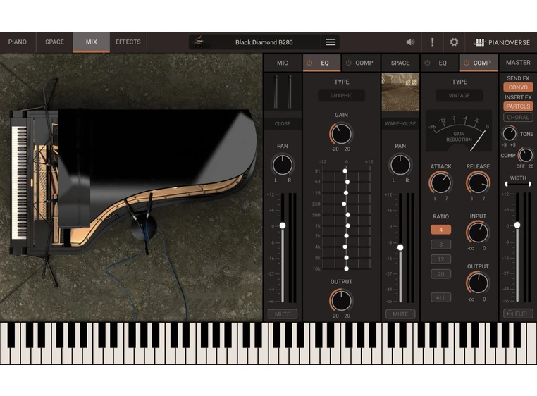 IK Multimedia Pianoverse [Download] Black Diamond B280 